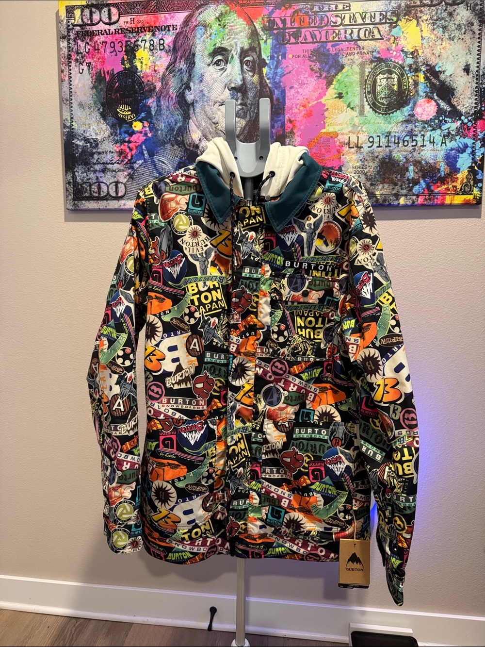 Burton Multicolor Sticker-Print Snowboard Jacket